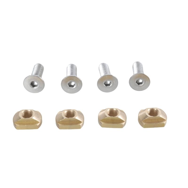

4Pcs 8mm/6mm Mounting T-Nut And Screws Replacement Hydrofoil Mounting T Nut Surfboard Hydrofoil Screws Enduring