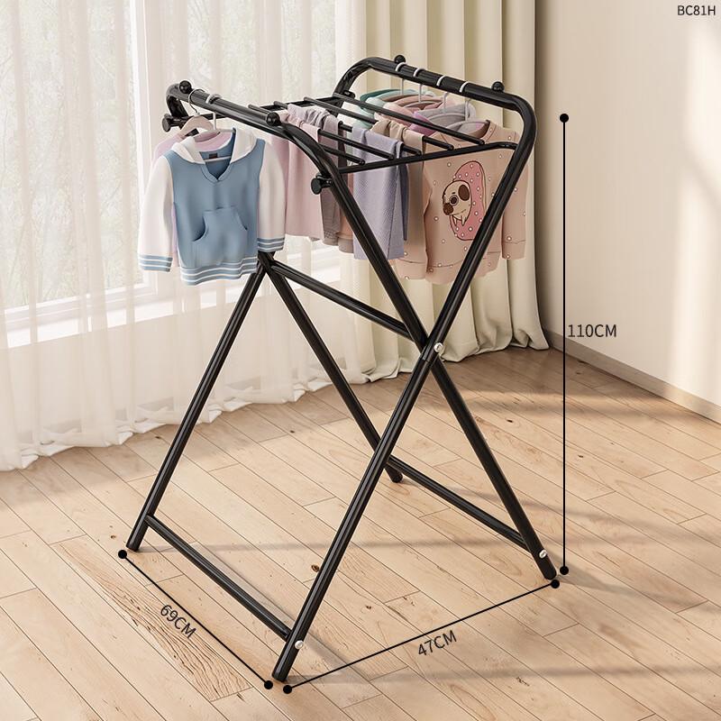 OIMG Foldable Balcony Clothes Drying Rack