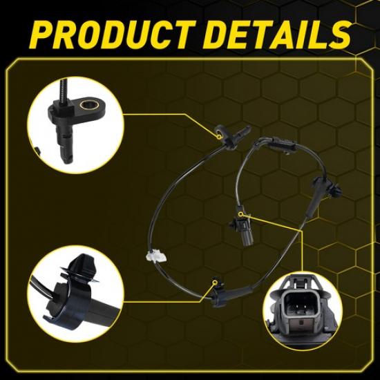 Front R&L ABS Wheel Speed Sensor For 2012-2015 Honda Civic 57450-TR0-013 EOOH