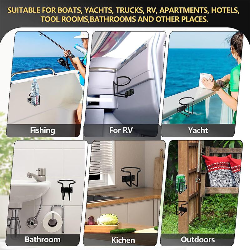 1 Pc Stainless Steel Boat Ring Cup Universal Drink Holder For Marine Yacht Truck Rv Car Auto