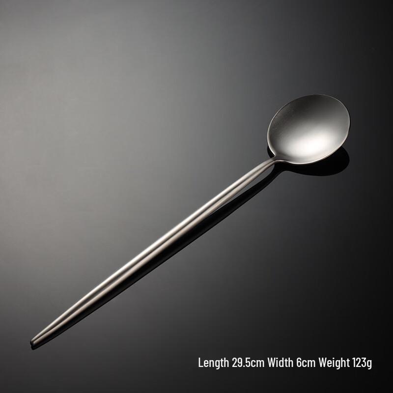 

Qianxing 304 Stainless Steel Long Handle Spoon & Fork Set, 5 Pcs