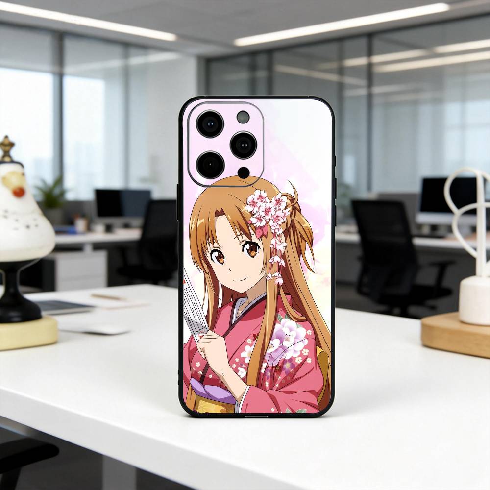 Sword Art Online A-Asuna Y-Yuuki-es Phone Case Silicone Soft For IPhone 17 16 15 14 13 12 11 X XR Plus Pro Max Plus