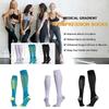 1Pair Breathable Sports Compression Socks Knee High Cycling Socks Fitness Long Leg Socks Running