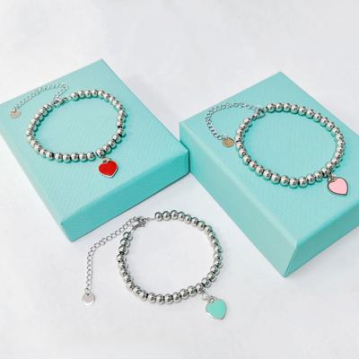 Armband Lijm Emaille Liefde Armband Hartvorm Veelzijdig