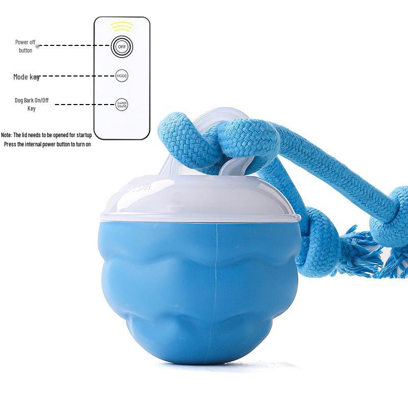 Interactive Dog Toy Ball with Barking Sound & Leash for Small To Medium Dogs