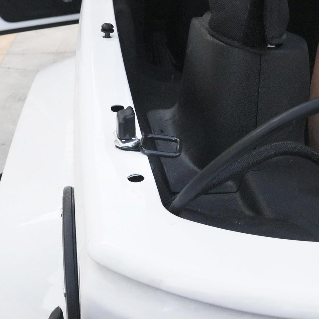 Tie-Down D-Rings 8pcs/Set Black Compatible for Jeep Wrangler Trunk & Cargo Net Cover
