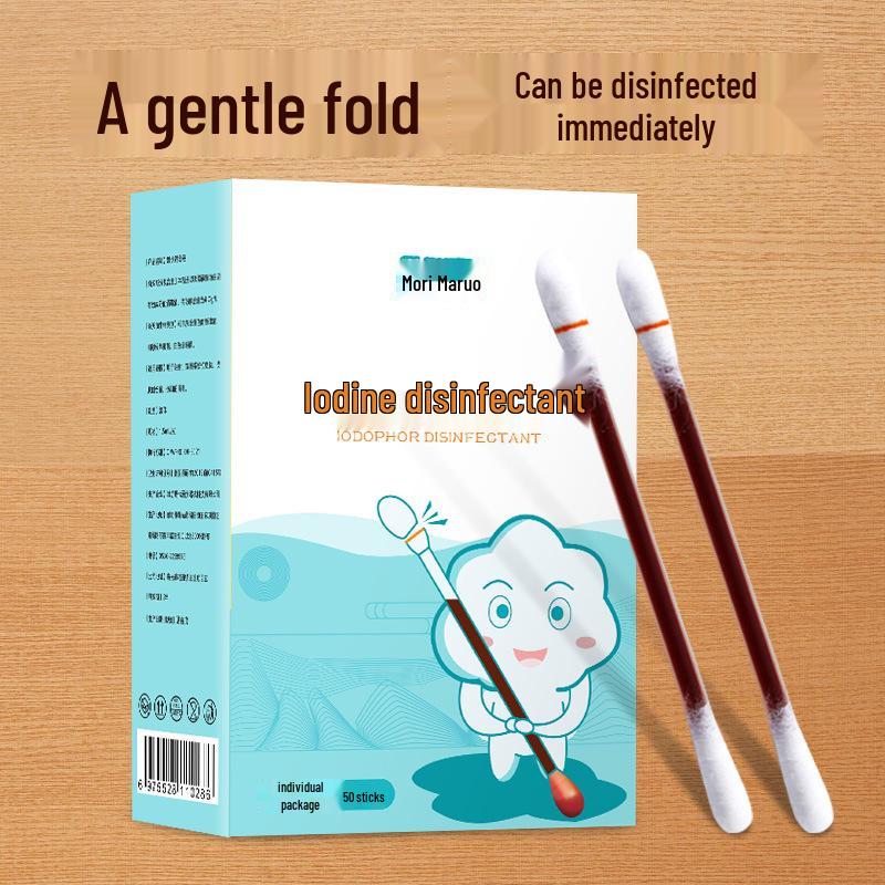 Individually Wrapped Disposable Povidone-Iodine Swabs for Wound Care