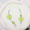 Lucky Grass Mobile Phone Chain Lanyard Beaded Pendant Ccd Camera Pendant Four-leaf Clover Versatile Bag Pendant Small Gift