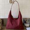 Casual Commuting Large-capacity Suede Bag Women's 2025 New Autumn Shoulder Simple Shoulder Bag Tote Bag