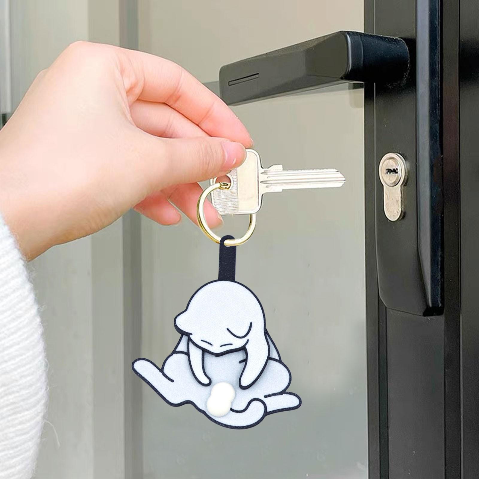 

Милый мультяшный брелок-подвеска в виде кошки One Size белый