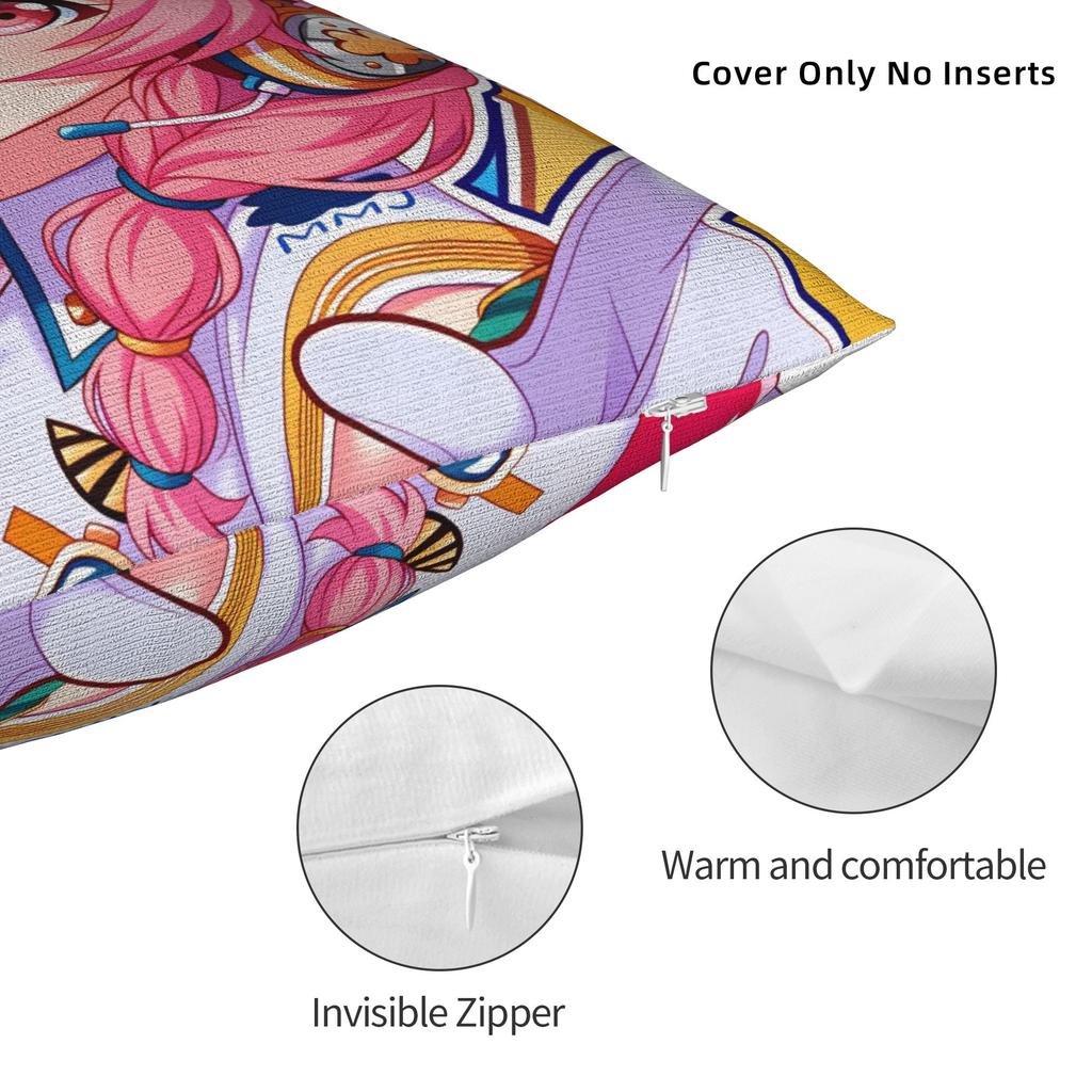 Hot Girl Kawaii Sakura Miko Pillow Cover Comfy Cushion Cover Funny Pillow Case For Sofa Car Home Decor