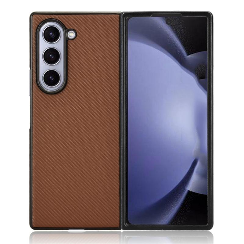 For Samsung Galaxy Z Fold6 5G Case Luxury PU Leather Hard PC Plastic Protection Cover Capa for Galaxy Z Fold 5 4 3 2 1 5G Funda