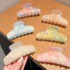 Light Colour Shiny Hair Claw Classic Style Eco-Friendly Acrylic Hair Claw Clips Hair Accessories For Women Girls