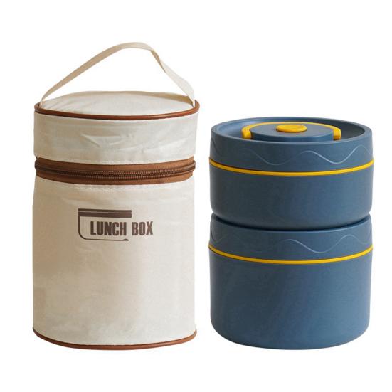 Izolovaná sada svačinových boxů 2/3/4 patra Oddělitelné stohovatelné tepelné nádoby na jídlo Vhodné do mikrovlnné trouby Bento box do práce a na cesty