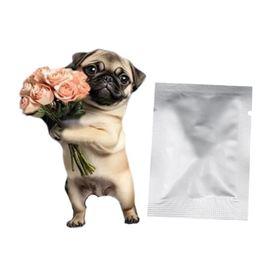 Puppy Car Air Freshener Acrylic Vent Clip Cute Dashboard Decor with Replaceable Scent Pads Lightweight Dog Lovers Gift Car Accessories