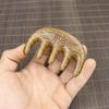 Natural Wooden Wide Tooth Mini Handle Comb Meridian Massage Anti-static Head Five Claw Massager Promote Blood Circulation