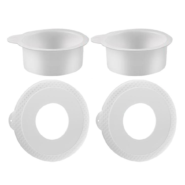 2 Pack Plastic Bowl Lid Mixer Accessories Mixing Bowl Lid Stand Mixer Bowl Cover 1