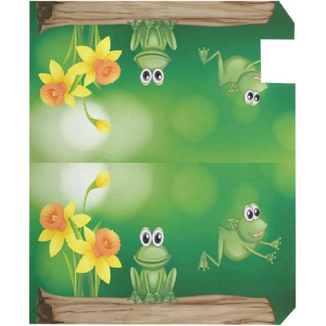 Home Garden Two Green Frogs Pattern Magnetic Mailbox Cover Standard