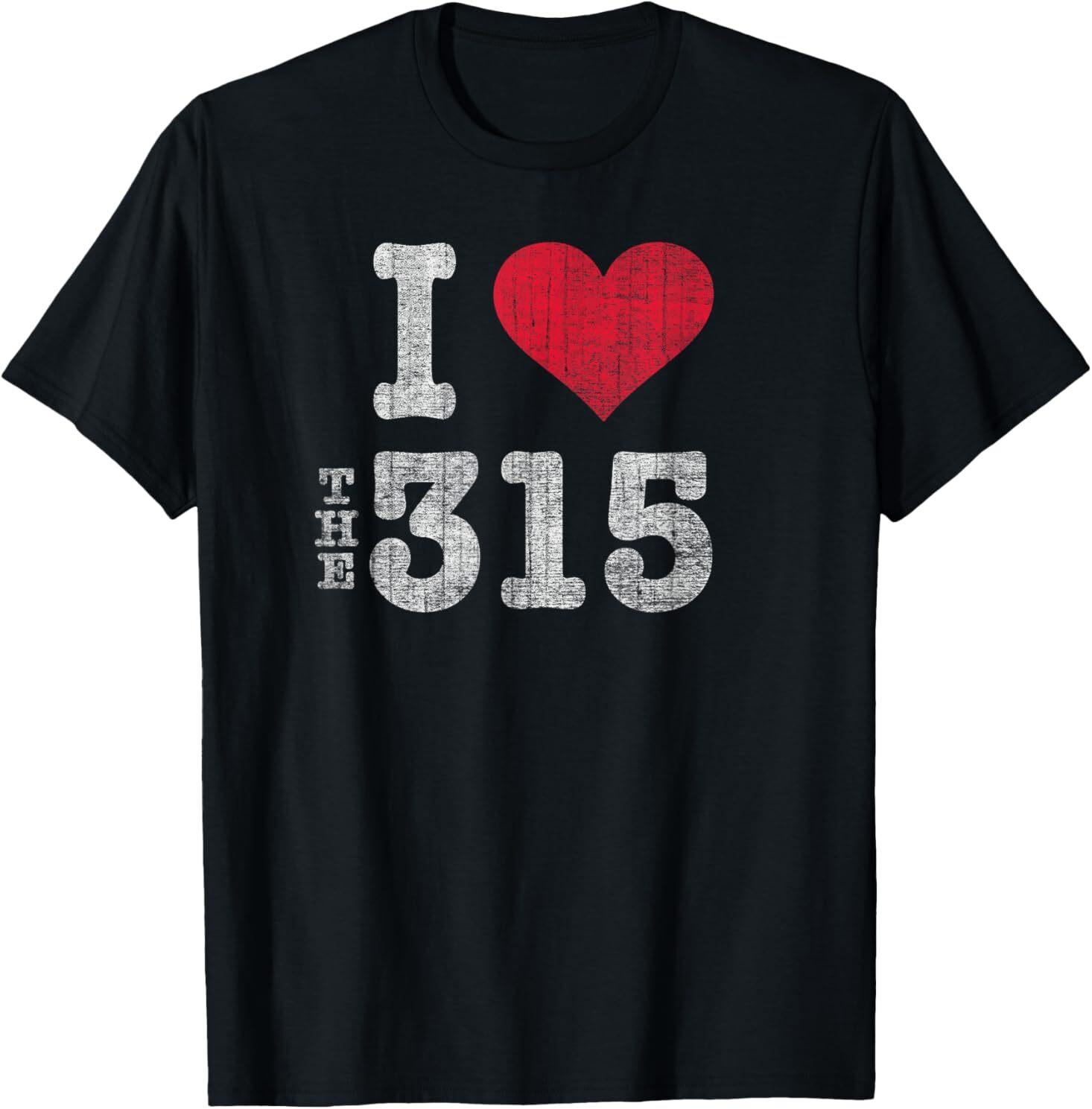 Trendy Syracuse 315 Area Code T Shirt Vintage Tee T-Shirt M