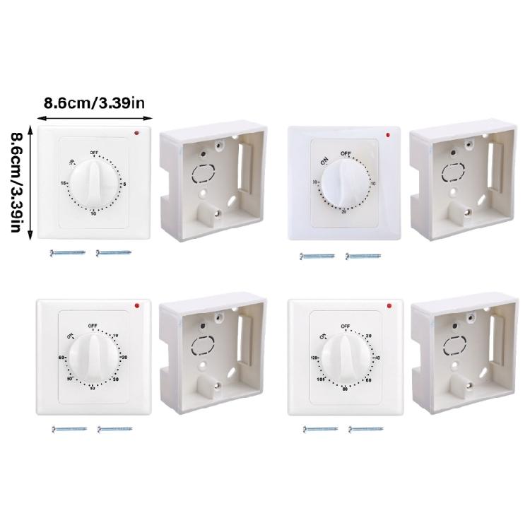 220V Mechanische Zeitschaltuhren Zeitzähler Steuerung Schalter 86 Panel Zeitschaltuhren für Lüfter, Warmwasserbereiter, Pumpe
