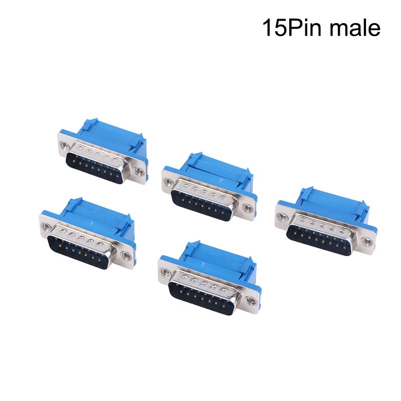 5Pcs Didc Male Female Serial Port Connector Solderless Connectors Db9 Rs232 Serial To Terminal Female Male Adapter Connector