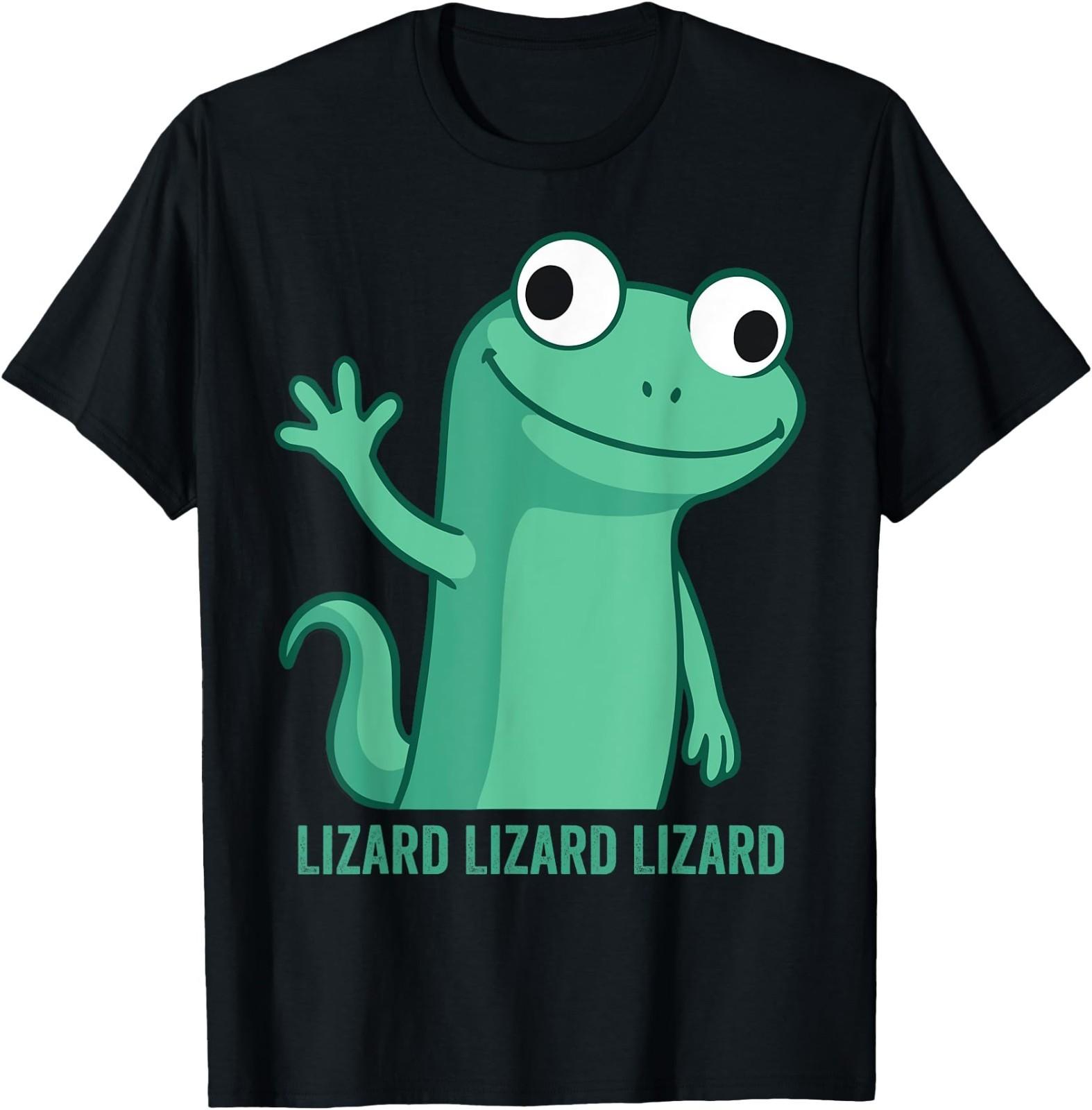 Lizard Funny Meme Adult Unisex T-Shirt XXXL