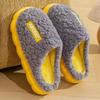Cotton slippers women's thick bottom non-slip home warm confinement cotton slippers men and women couples home floor cotton slippers winter