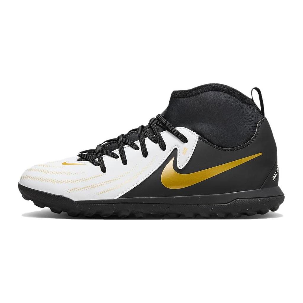 Nike Jr Phantom Luna II Club TF Sports Comfort Shock Absorption Durable Mid-Top Kids Football Shoes Kids Football Shoes Black White FJ2607-100
