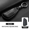 Leather Car Key Case Cover Shell Fob For Vw Volkseagen Passat B8 Magotan For Skoda Superb A7 Kodiaq Seat Protected Keychain Bag