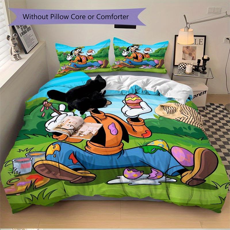 3pcs Goofy Easter Egg Painting Bedding Set, Including 1 Quilt Cover and 2 Pillow Shams, Without Filling, Soft and Comfortable Home Bedroom S055
