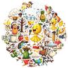 35pcs-70pcs Cartoon Cartoon Characters Decals Cute Objects Graffiti Decals Funny Stickers For Notebook Luggage Mobile Phone