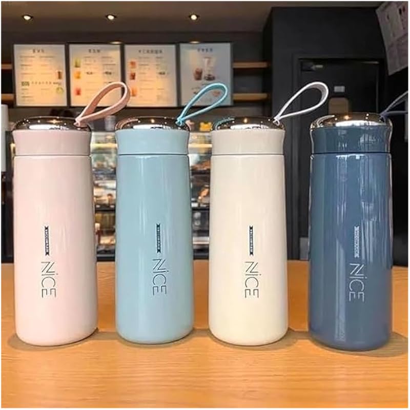 Eclet Hydrachic 400Ml Bpa-Free Glass Inner Liner Water Bottle - Portable Multicolor Design For School, Gym, Home, And Of