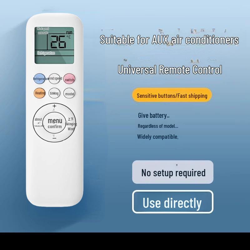 Universal Air Conditioner Remote Control for Gree, Midea, Hualing, Haier, Handian, Chigo, and More Major Brands