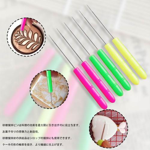 Kingsie 6-Piece Icing and Cookie Modeling Needle Set, Air Release, Marking, Scriber, Cake Decorating, Kitchen Baking, Confectionery Tools