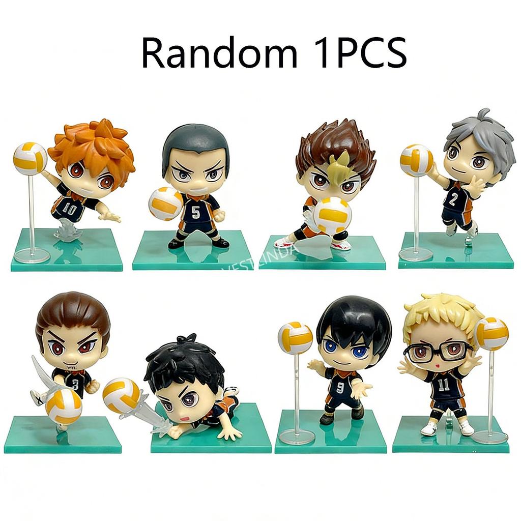 Volleyball Junior Q Version Hand-made  Collection Model Series PVC Doll Decoration Classic Anime Character Model Toys