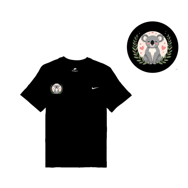 Nike Sportswear Outdoor Breathable Embroidered Logo Koala Party Crew Neck Casual Straight Short Sleeve T-Shirt Unisex T-Shirt BV0508-010(TEAM702-BV13)
