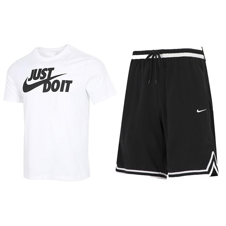 Nike Casual Sportswear Men s Crew Neck Moderate AR5007-100+DH7161-010 M