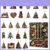 Christmas Countdown Advent Calendar Acrylic Booklet Christmas Tree Decorations For Holiday Gifting