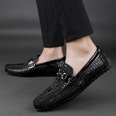 Marke Luxusschuhe Mode Hohe Qualität Rindsleder Slipper Klassische Echtleder Schuhe Slip-On Schuhe Lässige Weiche Sohle Mokassin