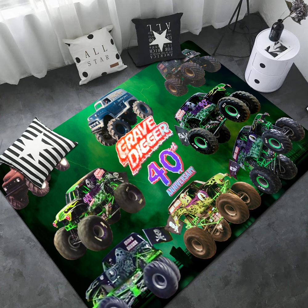 

Cartoon Monster Jam Door Mat Nordic Style Bedroom Living Room Doormat Home Balcony Anti-Slip Alfombra 40x60cm