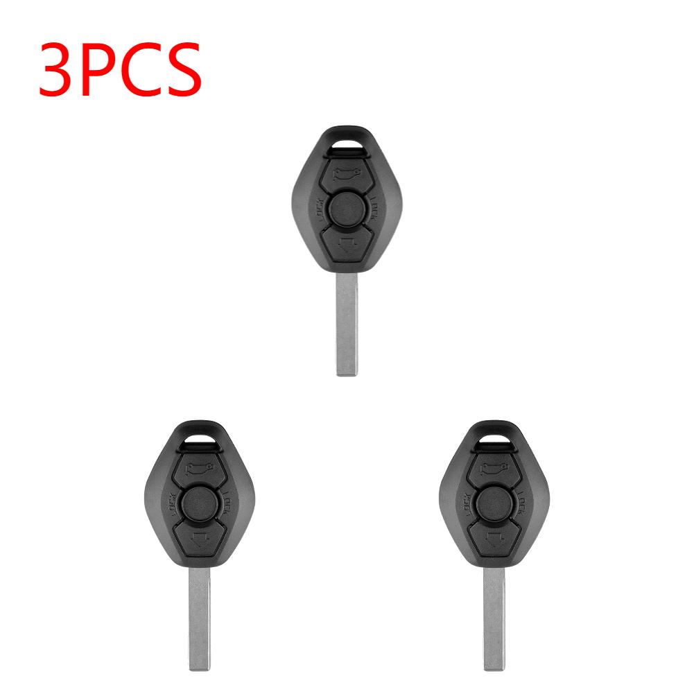 3 Buttons Remote Car Key Fob Case Replacement Shell For BMW E81 E46 E39 E60 E61 E63 E38 E83 Auto Car  Key Fob Case Accessories
