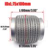 ID:65MM/75MM Auto Výfuková Trubka Teleskopická Flexibilní Spojka Ocelová Síťovina Vlnovec Nerezová Ocel Tlumič Potrubí Svařované Univerzální