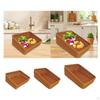 Imitation Rattan Woven Fruit Basket Organizer Display Multipurpose Food Serving Tray for