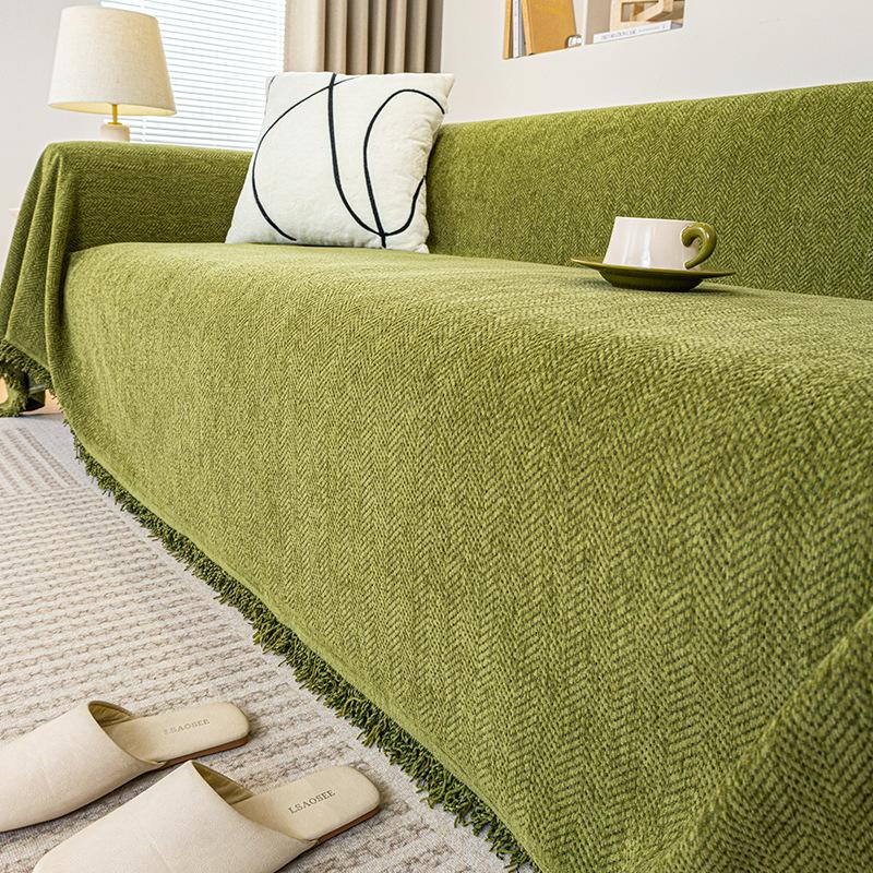 2025 new waterproof chenille sofa cover cloth towel non-slip and anti-cat scratch four-season universal all-inclusive universal cover