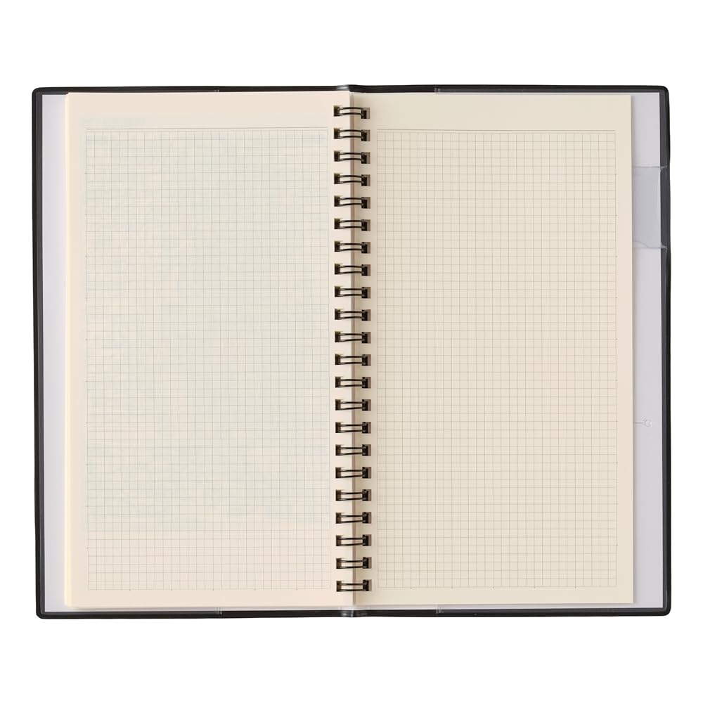 NOLTY 2026 Weekly Planner with 6411 January Rings, Slim, Black, (Starts 2026)