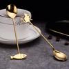 Fruit Drinking Home Stainless Steel Cat Coffee Accessories Milk Spoon Teaspoon Stirring Tool
