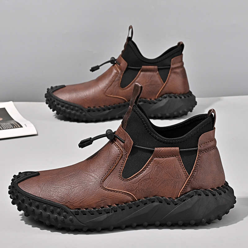 Fashion Brown Lightweight Summer High Boots High-top Sneakers Shoes Womans Sport Tensi Botasky Upper Collection Entertainment
