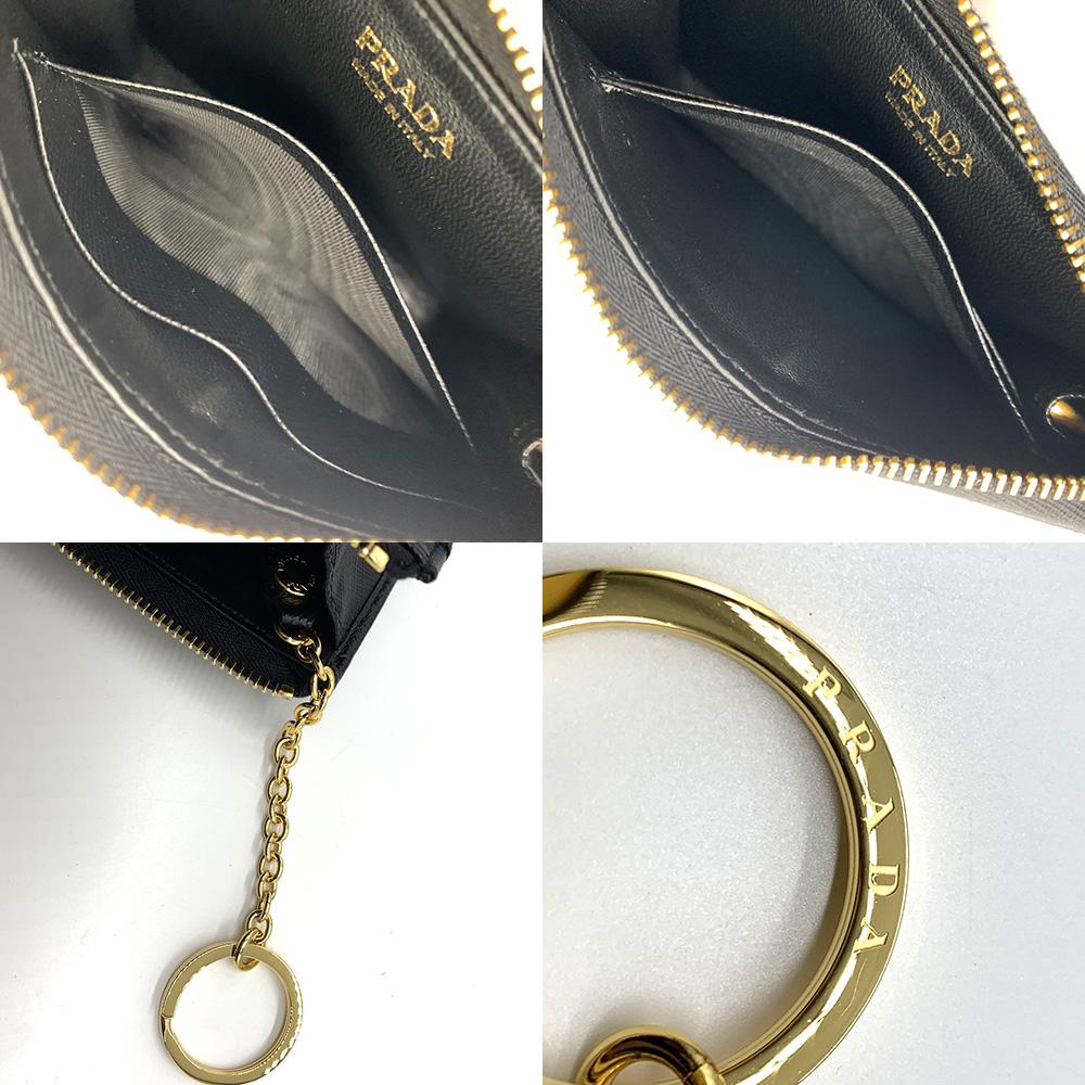 Used PRADACoin case leather unisex