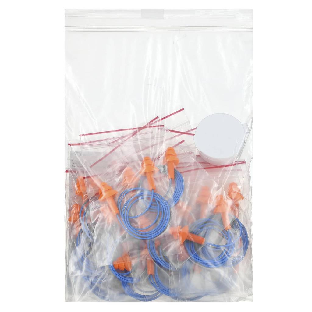 Reusable Wired Earplugs, 25 Pairs