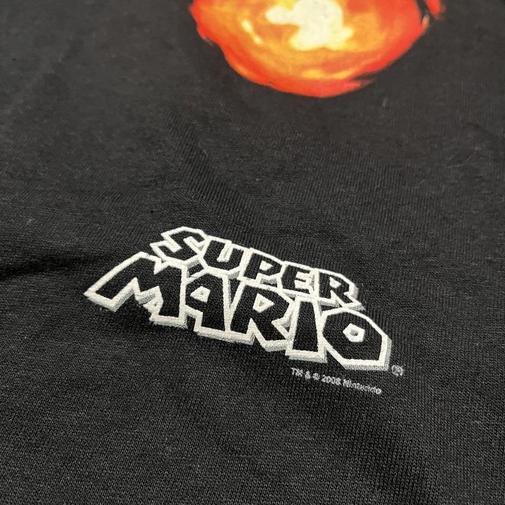 [USED] 00S Dead Stock Fire Mario Nintendo T-Shirt XL